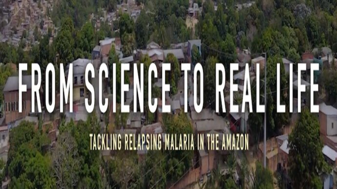 Screen shot of opening film sequence "From Science to Real Life"