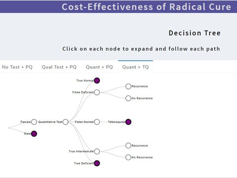 screenshot of cost effectiveness tool